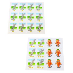 Family Game Rabbits Funny Bunny Carrot Race Cards